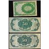 Image 2 : Lot of (3) Fifth Issue Fractional Currency Notes