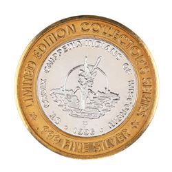 .999 Silver St. Croix Chippewa Indians Wisconsin $10 Limited Edition Gaming Token