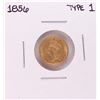 Image 1 : 1856 Type 1 $1 Indian Princess Head Gold Dollar Coin