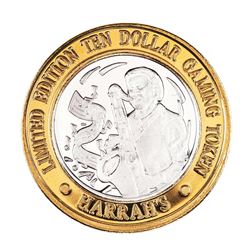 .999 Silver Harrah's Las Vegas, Nevada $10 Casino Limited Edition Gaming Token