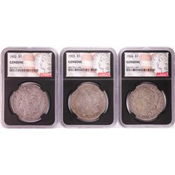 Lot of 1902-1904 $1 Morgan Silver Dollar Coins NGC Genuine