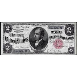 1891 $2 Windom Silver Certificate Note