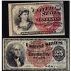 Image 1 : Lot of 1863 Fourth issue Ten Cents and Twenty-Five Cents Fractional Currency Notes