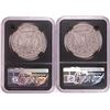 Image 2 : Lot of 1891 & 1892-O $1 Morgan Silver Dollar Coins NGC Genuine