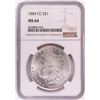 Image 1 : 1884-CC $1 Morgan Silver Dollar Coin NGC MS64
