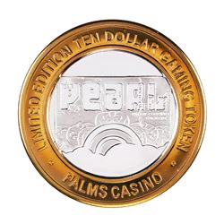 .999 Silver Palms Casino Las Vegas Nevada $10 Limited Edition Gaming Token