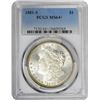 Image 1 : 1881-S $1 Morgan Silver Dollar Coin PCGS MS64 Amazing Toning