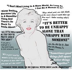 Ms. Monroe Quotes Hollywood Poster