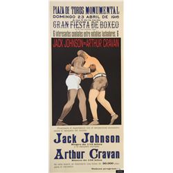 Johnson vs Cravan Sports Poster