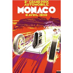 Monaco Grand Prix 1930 Sports Poster