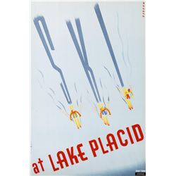 Ski at Lake Placid Sports Poster