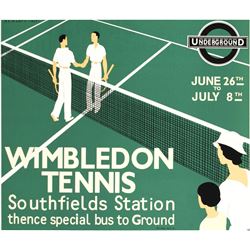 Wimbledon Tennis Sports Poster