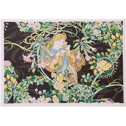 Woman with Flowers, Alphonse Mucha