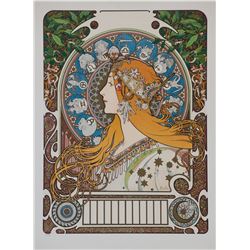 Zodiaque Var.2 (calendar grid), Alphonse Mucha