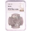 Image 1 : 1922 $1 Peace Silver Dollar Coin NGC MS64