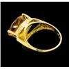 Image 3 : 14KT Yellow Gold Ladies 4.00 ctw Citrine Ring