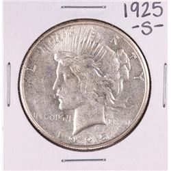 1925-S $1 Peace Silver Dollar Coin