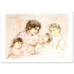 Edna Hibel (1917-2014)  Marilyn and Children  Limited Edition Lithograph