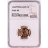 Image 1 : 1960 Small Date Proof Lincoln Memorial Cent Coin NGC PF69RD