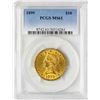 Image 1 : 1899 $10 Liberty Head Eagle Gold Coin PCGS MS61