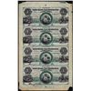 Image 1 : Uncut Sheet of (4) 1800's $1 The State Bank at New Brunswick, NJ Obsolete Notes