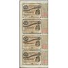 Image 1 : Uncut Sheet of (4) State of Louisiana Baby Bond Obsolete Notes