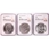 Image 1 : Lot of (3) 1971-S Eisenhower Silver Dollar Coins NGC MS65