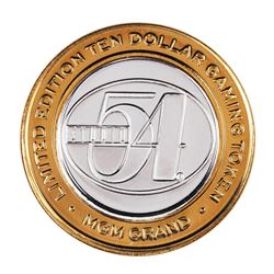 .999 Fine Silver MGM Grand Las Vegas, Nevada $10 Limited Edition Gaming Token