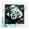 Image 1 : Gail Rodgers "Marilyn Monroe" Original Painting on Silkscreen Canvas