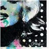 Image 2 : Gail Rodgers "Marilyn Monroe" Original Painting on Silkscreen Canvas