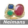 Image 1 : Vintage 1890's 2.25 ct Ruby Ring Solid 14kt Gold USGL