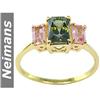 Image 1 : Vintage 4.00 ct Emerald, Ruby, Sapphire & Diamond Ring