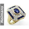 Image 1 : Neimans .25 ct Blue & White Diamond Ring 14kt CERTIFIED