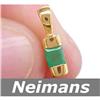 Image 1 : Neimans .25 ct Emerald Pendant 14kt Gold USGL Certified