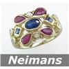 Image 1 : Neimans .50 ct Tourmaline & Diamond Ring 14kt CERTIFIED