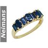 Neimans Certified 2.00 ct Blue Sapphire Ring 14kt Gold