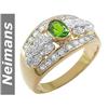 Image 1 : USGL Certified 1.50 ct Chrome Diopside & Diamond Ring