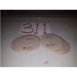 Unitized Grinding / Buffing Disc 2" x 1/8" x 1/4"