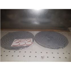 Denim 3/8SX30 Ply Wheel 8" x 1/2" x Pin Hole