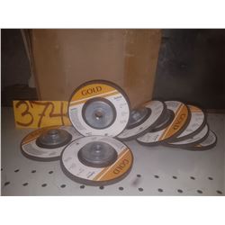 Quick Change Gold Grinding Disc 4"1/2 x 1/4"