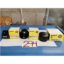 Set of RemGrit Tungsten Carbide Hole Saw 2"3/8, 2"1/2, 2"3/4