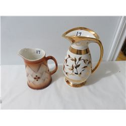 Two Picture, One From Czechslovakia, 1 18 Carat Handpainted