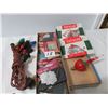 Image 1 : Old Christmas Decoration Lights-1 Box Of Sticky Tags, 2 Packages Of Tags