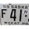 Image 3 : 1959 Sask. Farm Plate-Wheat Province