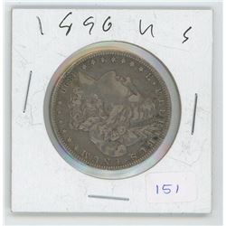1890O US Morgan Silver Dollar