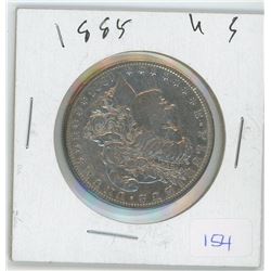 1885S US Morgan Silver Dollar