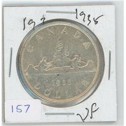 1935 Canadian Silver Dollar