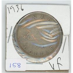 1936 Canadian Silver Dollar