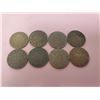 Image 1 : Lot of 8 Canada One Cent 1 Penny King Edward VII G+ 1906, 1907, 1908