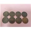 Image 1 : Lot of 8 Canada One Cent 1 Penny King Edward VII G+ 1902, 1903, 1904, 1905